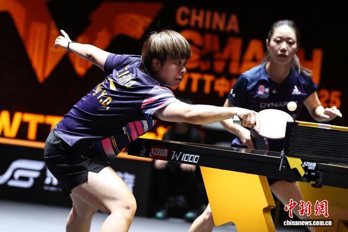 中美乒乓球队携手出战女双赛场 共谱跨国合作新